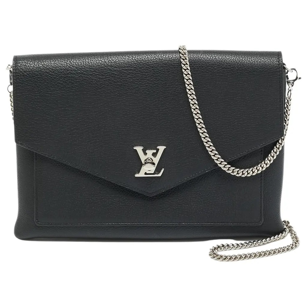 Louis Vuitton Black Leather Chain Mylockme Pochette